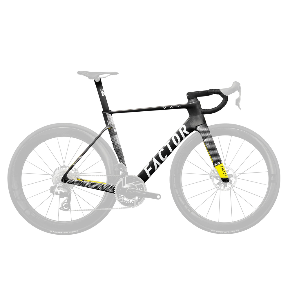 FACTOR Ostro VAM aero carbon road bike with integrated aero cockpit and high‑performance design